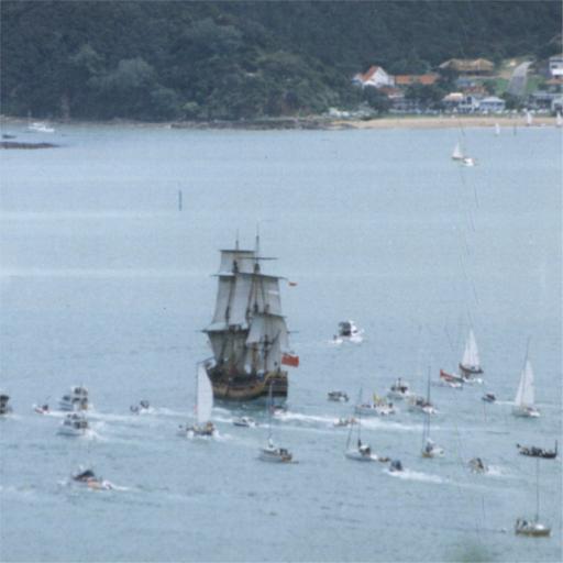 Replica af det gamle skib Endevour, Bay of islands
